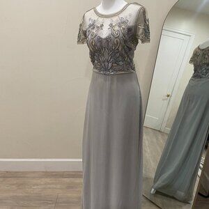 Light Grey Embroidered Dress